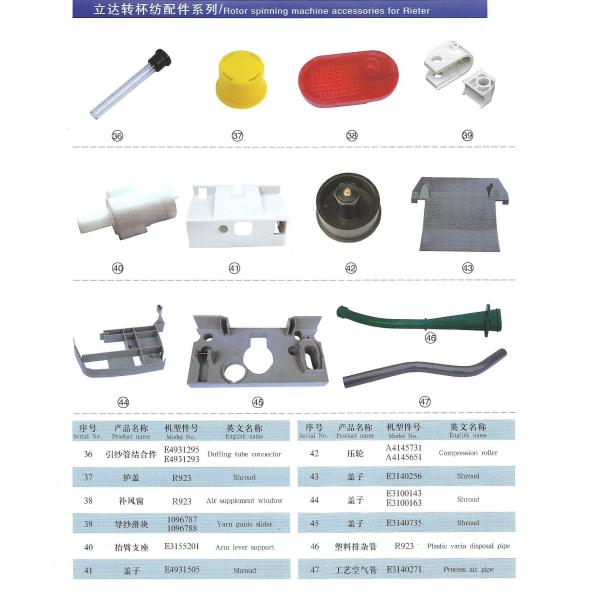 Rotor Open End Spinning Spare Parts Saurer Schlafhorst Spare Parts