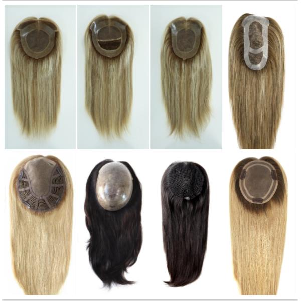 European hair topper beautiful color women topper for hair loss