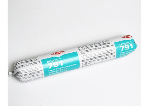 791 Weatherproofing One Part Neutral Curing Silicone Sealant White For Glass