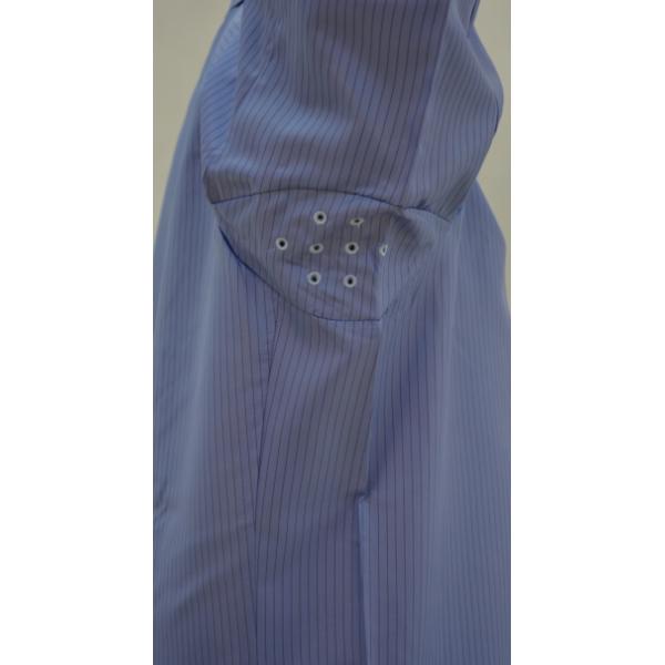 Striped Antastic Mens Long Work Coat , Custom Embroidered Work Shirts