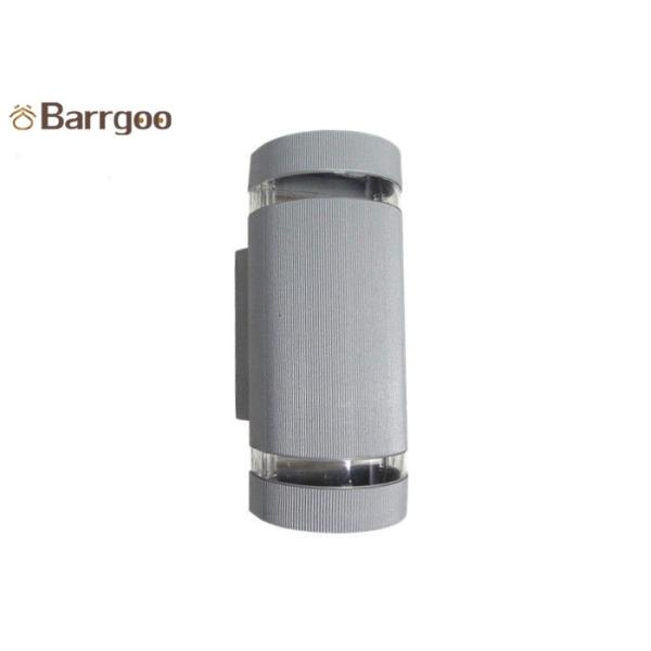 Modern Grey Up Down Wall Lights Exterior , LED Outdoor Wall Sconce With GU10