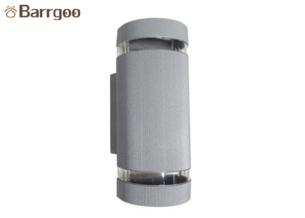 Modern Grey Up Down Wall Lights Exterior , LED Outdoor Wall Sconce With GU10 Sockets