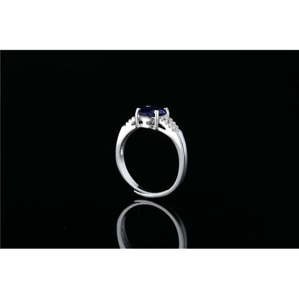 Copper Adjustable Silver Diamond Ring Jewelry Vintage Style