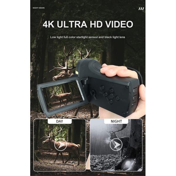 NV2186 Инфракрасное ночное зрение IR Камера Очки Устройство 4K 30FPS Видео и 8x цифровой зум для охоты, ночной рыбалки и лодочного спорта