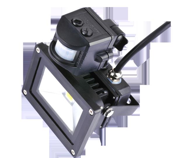 External Bridgelux Chip 4000k PIR Led Flood Light Outdoor Security Lighting