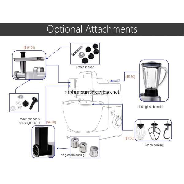ST100 1500w Diecast Aluminium Professional Planetary Sand Mixer Kitchen Machine