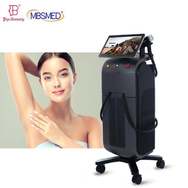 Remoção portátil Epilator do cabelo do laser 755 808 1064nm do dispositivo indolor do laser do diodo de YAG IPL