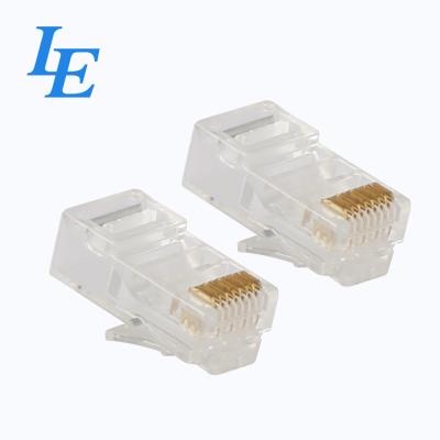 Alimentação CAT6 com a aplicação video audio do chapeamento de ouro 3u dos conectores Rj45  ~50u”