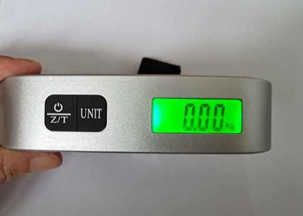 3V CR2032 Battery LCD 50kg Electronic Luggage Scale