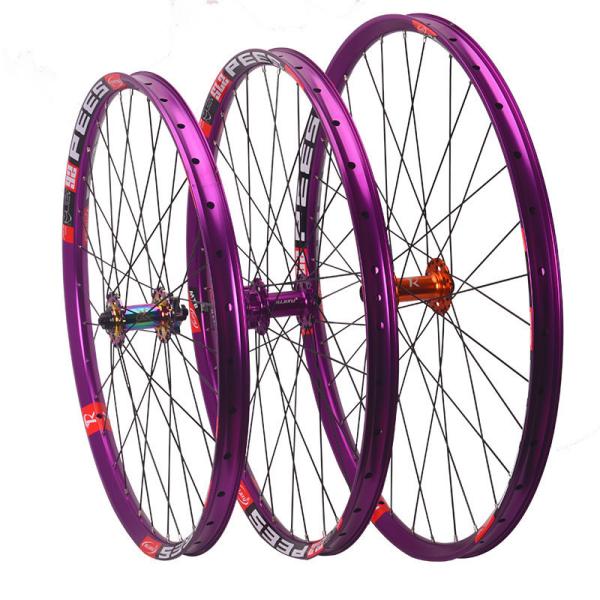 Tubeless Type Aluminum 27.5 MTB Wheelset 20mm Depth With 6 Bolt Disc Brake