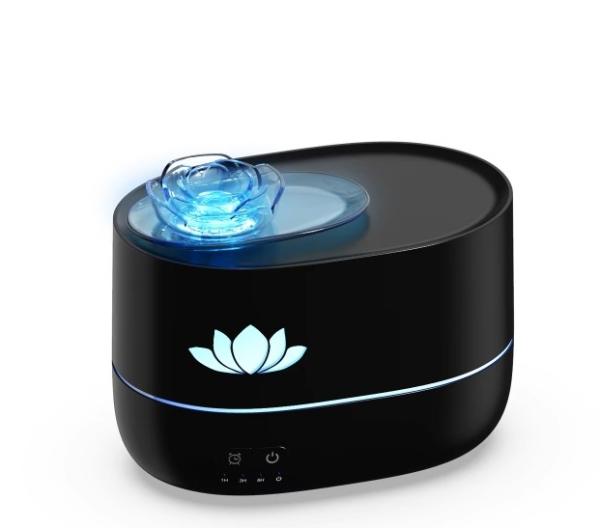 Matériau ABS Humidificateur d'air à flamme 350 ml avec protection contre les pannes automatiques