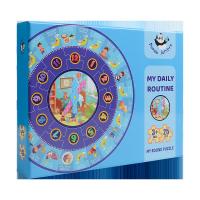 Juguete rutinario diario del rompecabezas del reloj de los niños para la coordinación del ojo de la mano