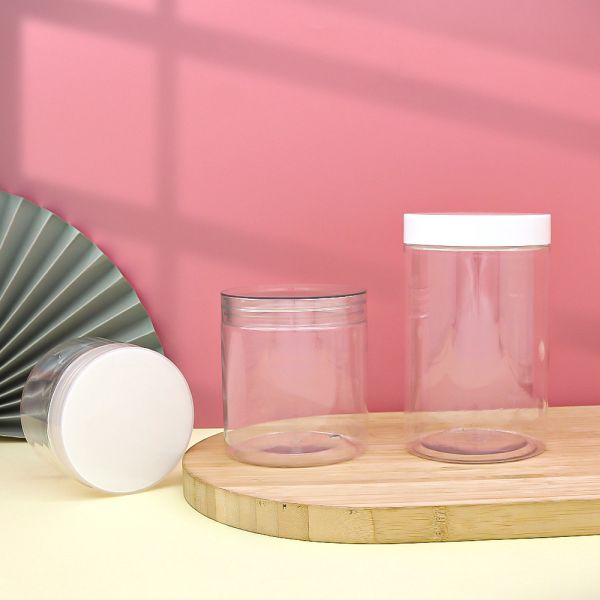 Recyclable Material Non Spill Cosmetic Cream Jar with Customizable Colors for Skincare Containers