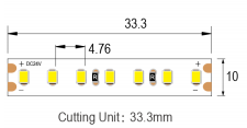 Польза прокладки SMD2835 IP20 СИД 4000K ERP 210LEDs/M БЕЛАЯ неоновая крытая