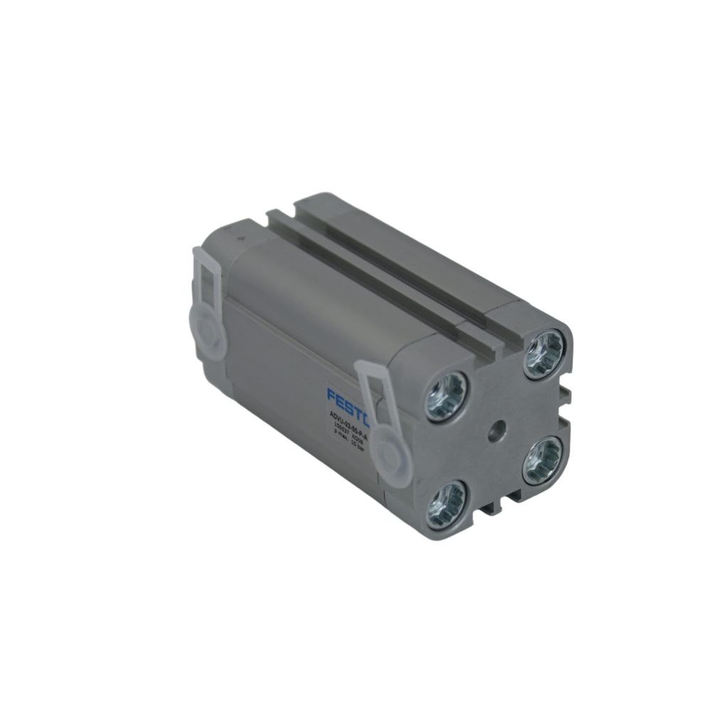 FESTO ADVU Series Double Acting Piston Pneumatic Cylinder Compact Thin Pneumatic Cylinder ADVU-12-5/10/15/20/25/30/40-P-A / A-P-A Double Acting Square Air Cylinder, Order Code 156500~156592