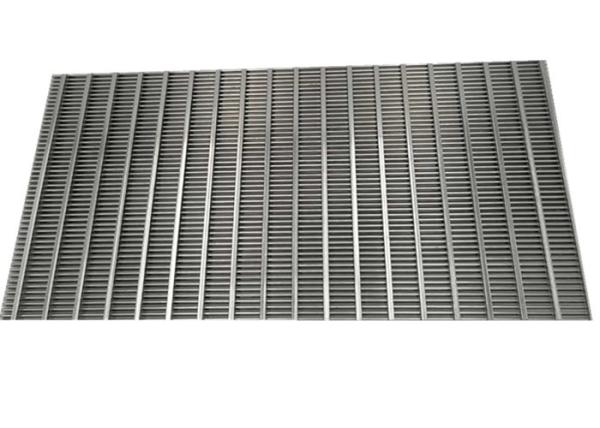 10micron 30inch Wedge Wire Screen , Dewatering Screen Panels Silver