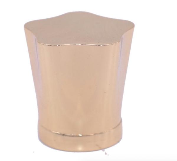 Customized Star Shaped Gold Plated Zinc Alloy Perfume Bottle Caps For High-End Perfume Packaging Solutions