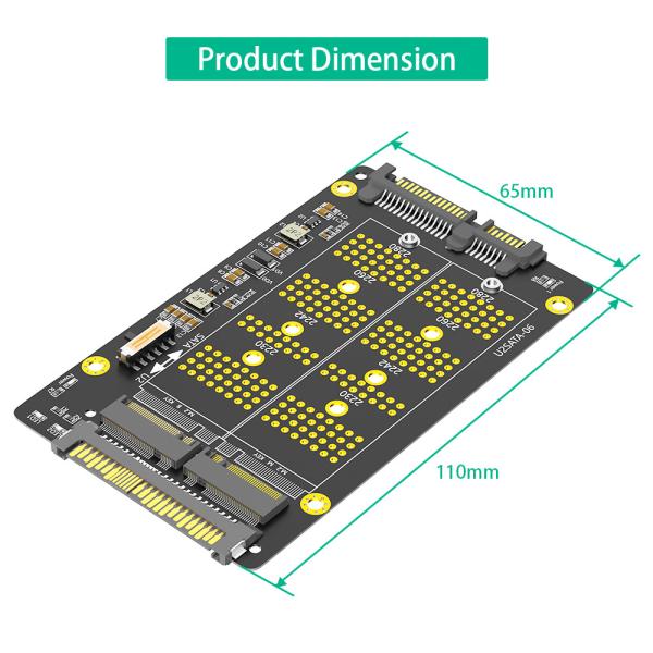 Новая версия 2 в 1 Комбо M.2 ((NGFF) NVME PCI-E SSD к U.2 SFF-8639 & M.2 ((NGFF) SATA SSD к адаптеру SATA