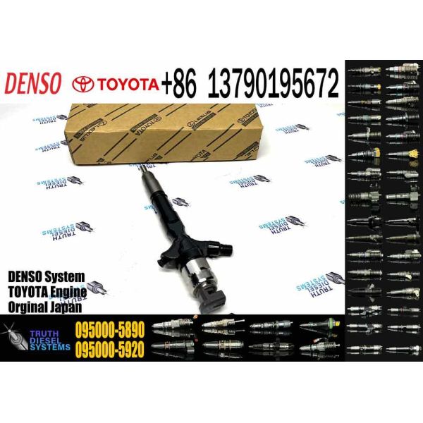New Diesel Common Rail Injector 095000-5890 095000-5891 095000-5740 23670-30080 23670-39135 for TOYOTA Landcruiser 1KD-FTV