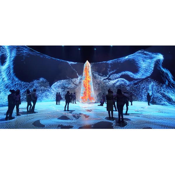 Крытый экран стены 3Д Иммерсиве съемки, стена СИД ХД 3840Хз видео-