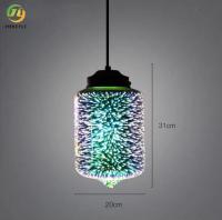 Le pendant moderne de cuisine de la CE E27 allume le décor en verre souillé des lumières 3d pour des lustres de barre de restaurant