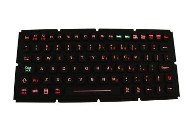 Compatibilidade electrónica Ruggedized USB PS2 do teclado numérico IP67 da borracha de silicone do computador prendido com retroiluminado