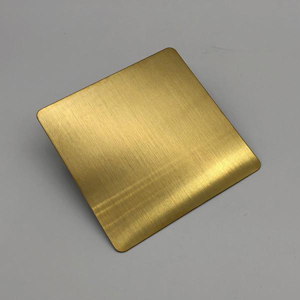 Champagne or coiffure en acier inoxydable feuille de quatre pieds