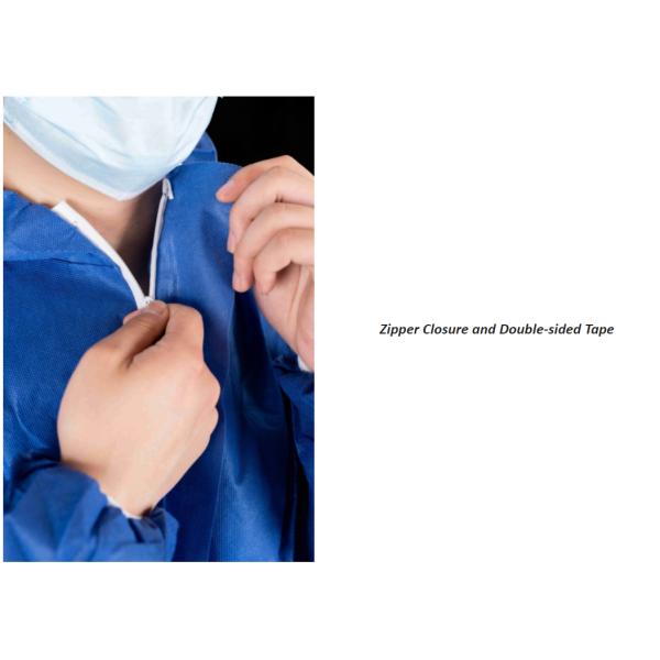 CE Type 5/6 SMMS Nonwoven Disposable Chemical Protective Coverall Anti Static