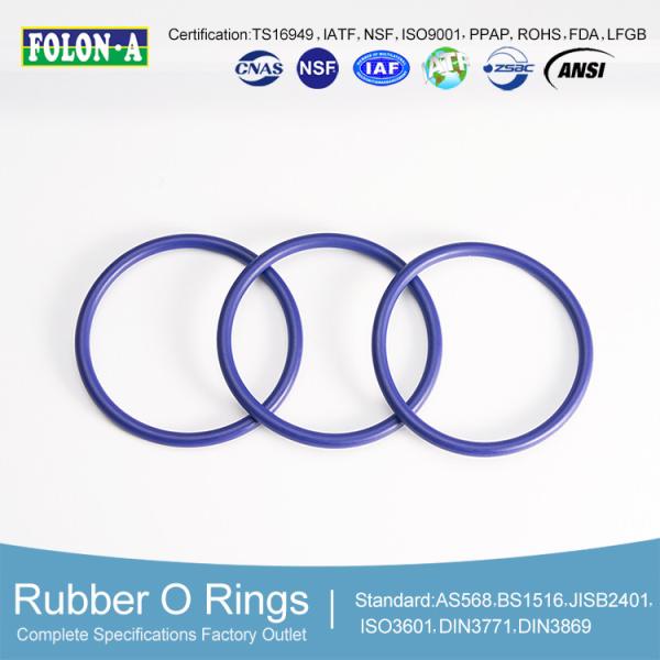 25 N/mm Tear Resistant EPDM O Rings Black Hole Oil Seal with Superior UV Low Temp Flexibility