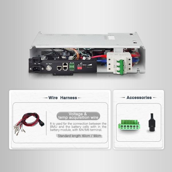 GCE высоковольтная bms 64S 100A Система управления батареями Двойной источник питания с интерфейсом связи CAN/RS485