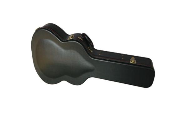 Classic Guitar Wood Case, High Quality PVC Leather Exterior, Velvet Padding Interior, Locks and Soft Handle