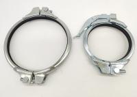 150 mm double boulons Gal Pipe pinces avec ruban anneau de joint épaisseur de 2,0 mm