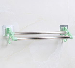 Perforation-Free Stainless Steel Wall Rowel Rack Bathroom Towel Rack