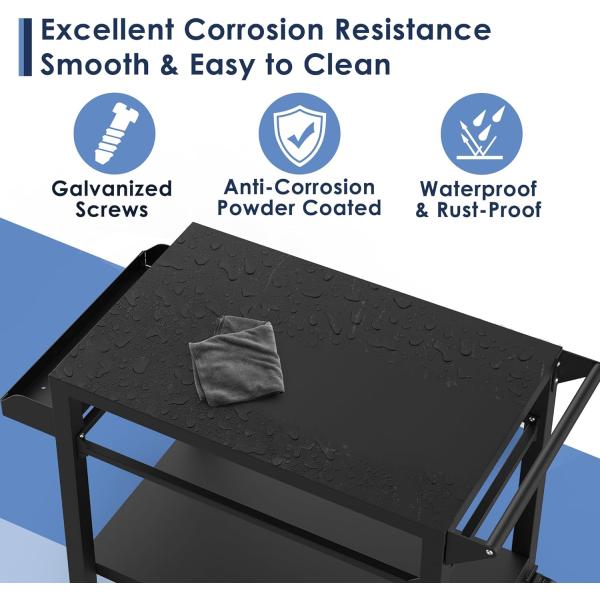 Подвижная пиццерия столешница столешница для наружного гриля гриль типа 5 человек металлический тип железо