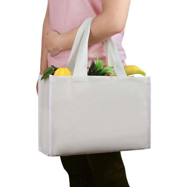 Canvas Tote Bag Eco Friendly Shopping Bags Retail Heavy Duty Thick Bottom 4x4x10