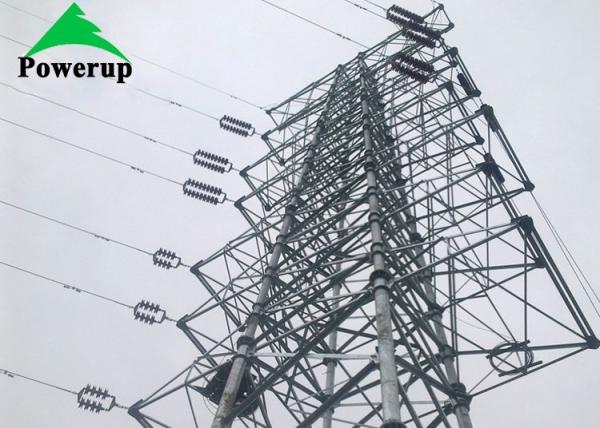 5 - 190 KM / H Angle Tubular Transmission Tower For Electricity Transmission