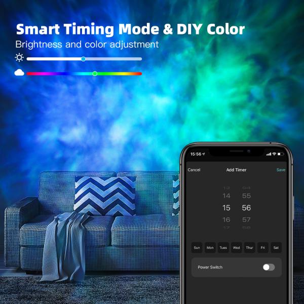 Умная форма квадрата управлением голоса репроектора лазерного луча Wifi звездная