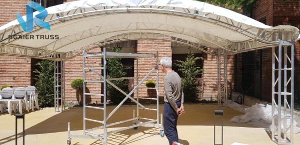 Outdoor 300 X 300mm Aluminum Stage Truss Water Resistant Easy To Use / Clean