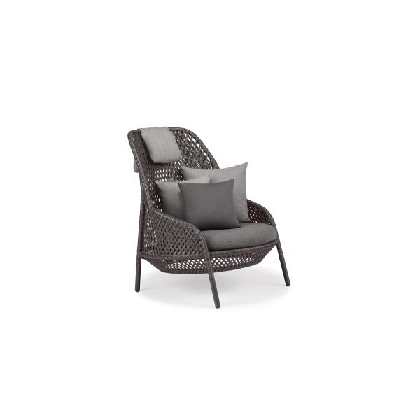 Power Coated Frame Finish Wicker Teak Outdoor Furniture for Durable and Waterproof