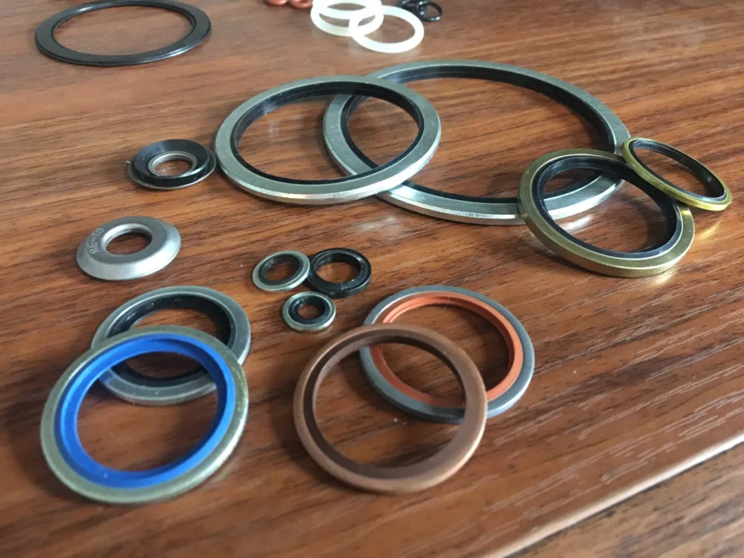 Self Centralising 304 Stainless Steel Dowty Seal Gasket NBR Rubber Bonded Seal Washer