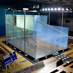 Squash Indoor Court With Lamps Glass Back Wall Squash Court Fittings In Blue Or