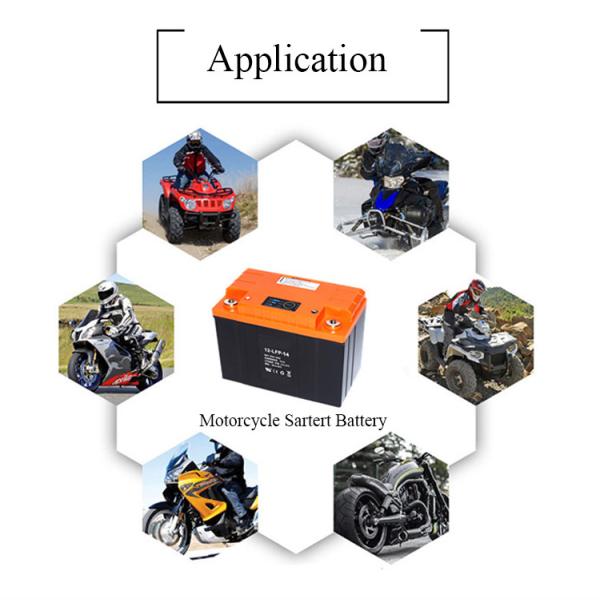 2500mah Lithium Iron Phosphate Motorcycle Battery 12.8V