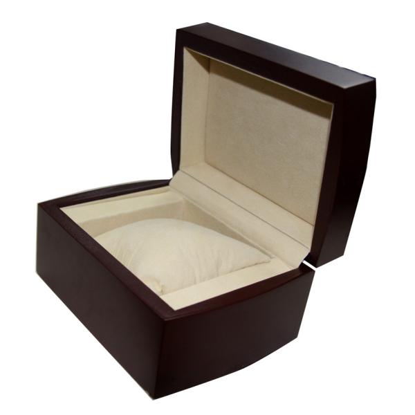 Promotional Black Keepsake Gift Boxes , Luxury Wood Single Watch Packaging Box