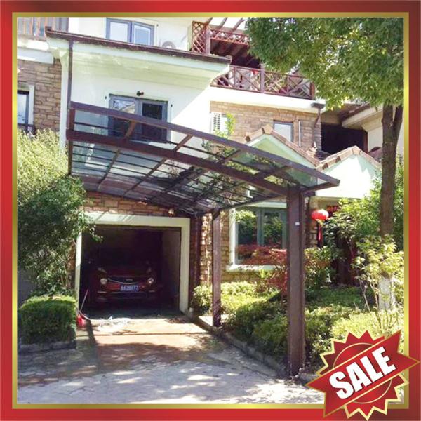 high quality beautiful modern garden park sunshade parking car shed shelter polycarbonate carport sunvisor shield cover
