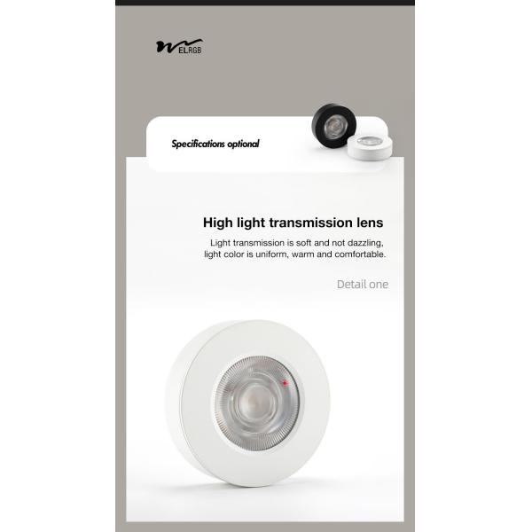 Anti-Glare Open-Mounted Spotlights for Residential 50000 Hours Working Time LED Light