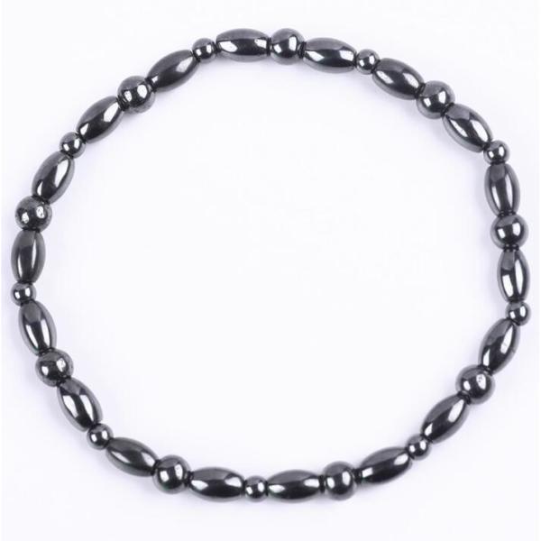 Драгоценные бисеры для похудения Магнитные гематитовые каменные браслеты для лодыжек с символом пяти звезд