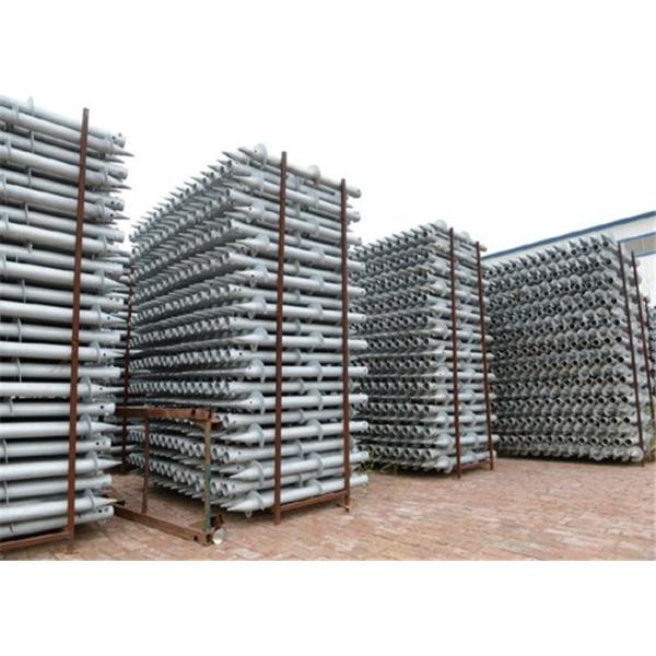 Серебряный земной винт складывает гальванизированный К235 анкер земли стали 76ММ спиральный