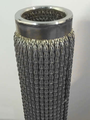 AISI Knitted Woven Wire Mesh Filter , 304 316 Stainless Steel Woven Wire Cloth 