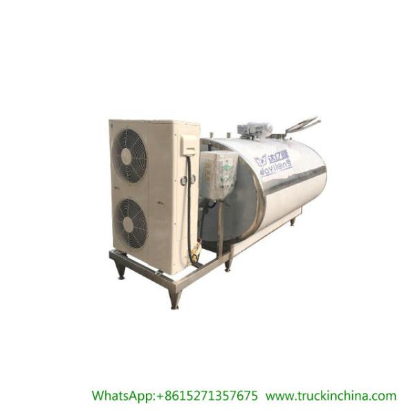 Stainless steel Milk Cooling Tank Body For Lorry Trucks 8CBM- 25CBM