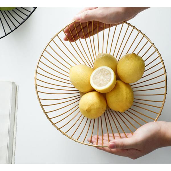 Wear Resistant Metal Wire Fruit Basket , Irregular Modern Stainless Steel Fruit Bowl